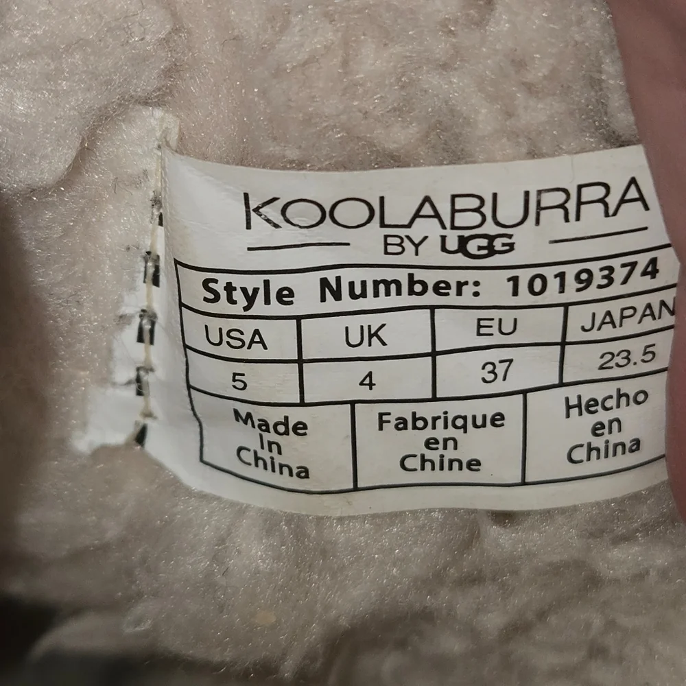 Koolaburra By UGG Pink Winter Cozy Suede Fleece Soft Warm Snow